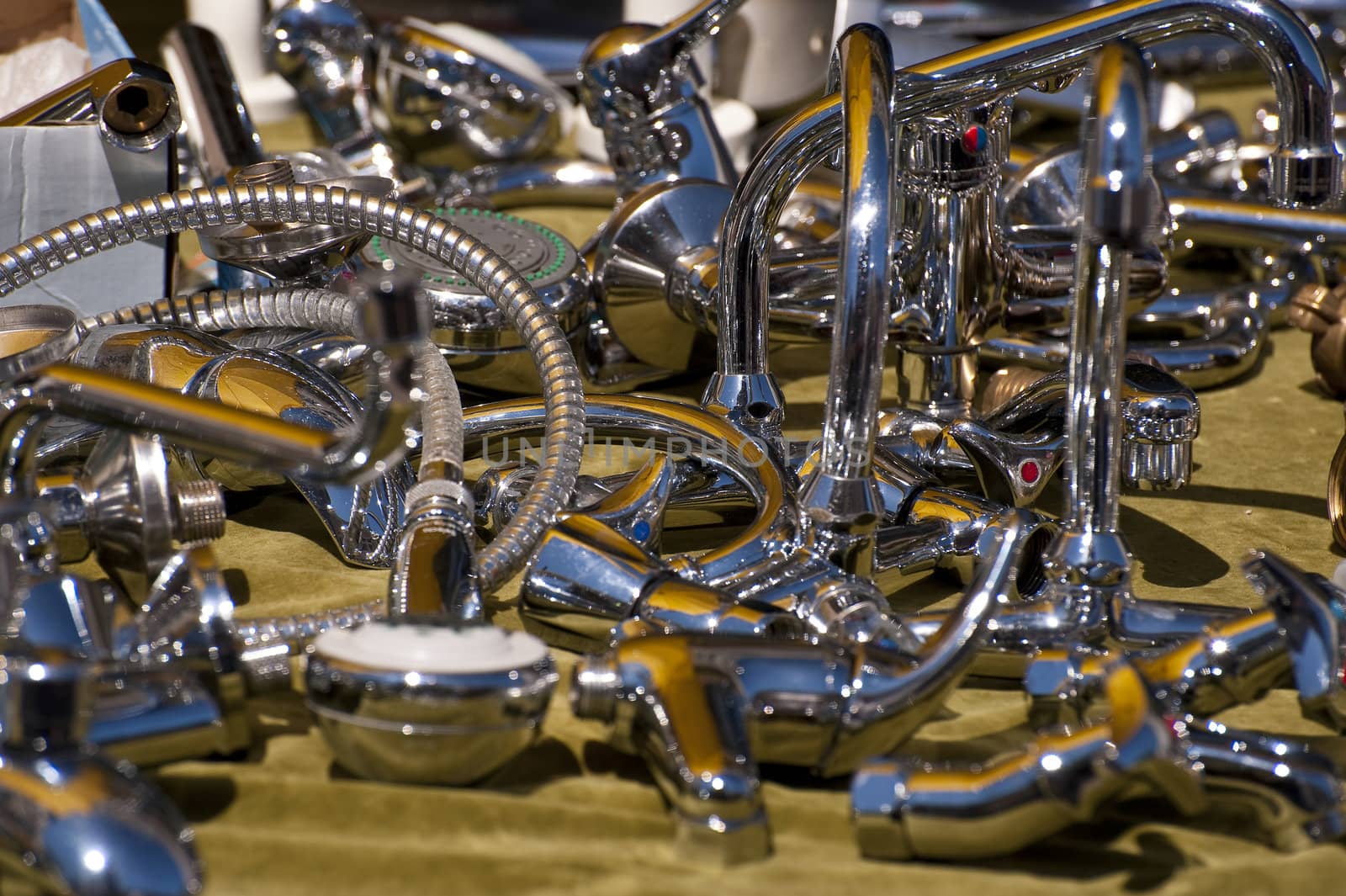 scene on a flea market