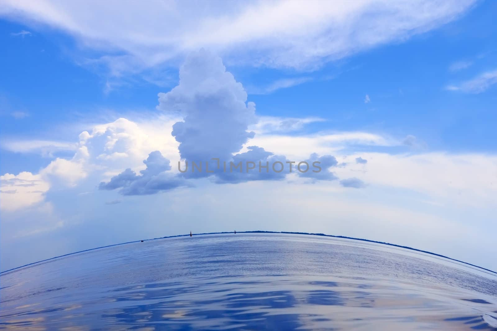 Beautiful cloudscape over the sea by qiiip