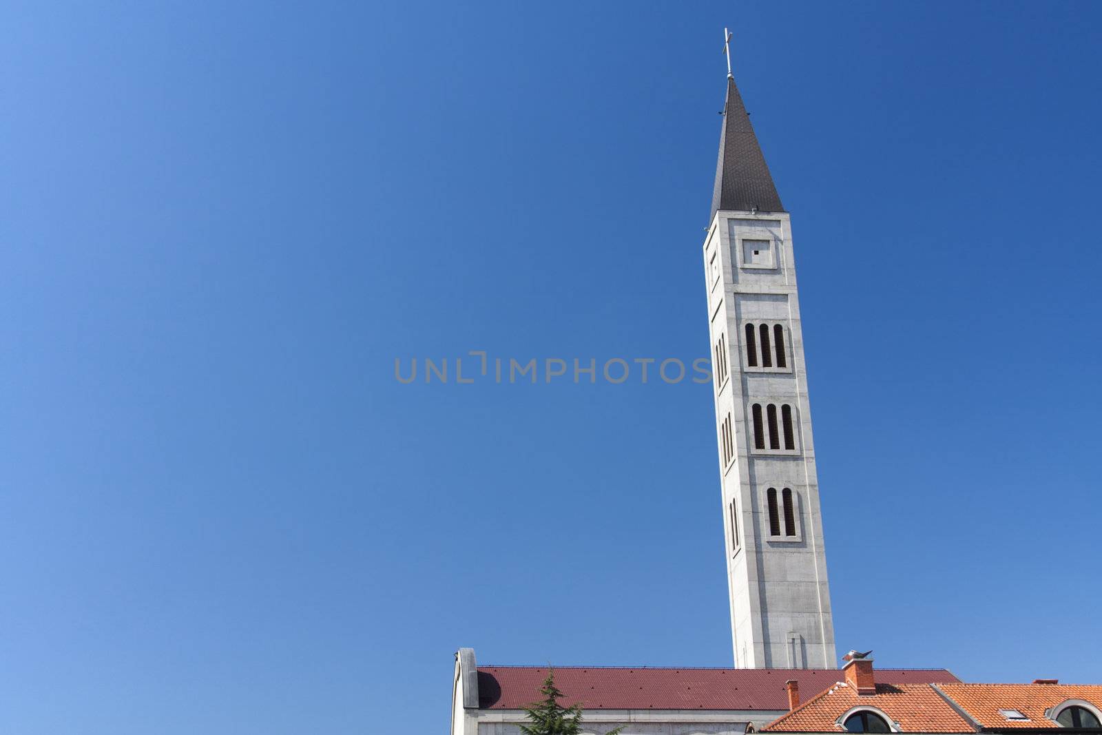 The Catholic church in Mostar