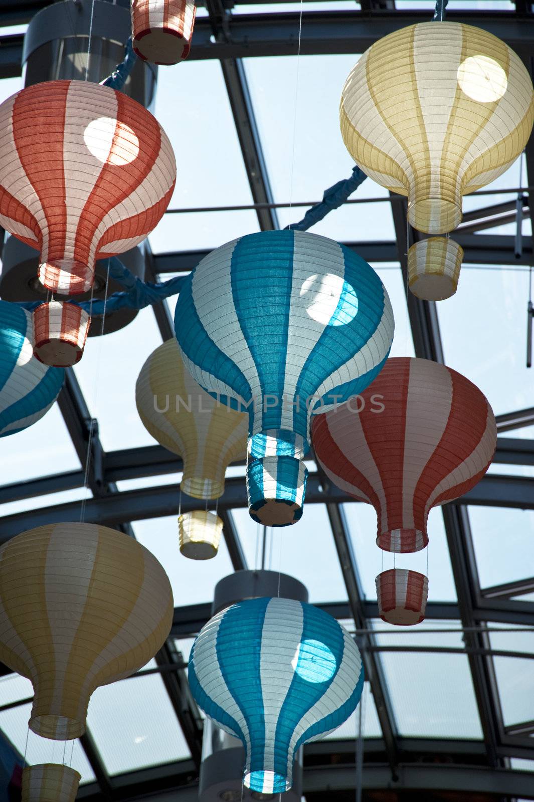 scene of a shopping center