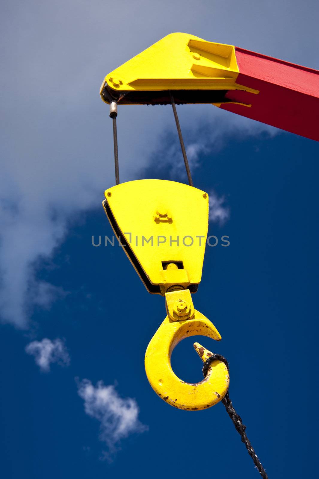 Detail of a fire fighting ship