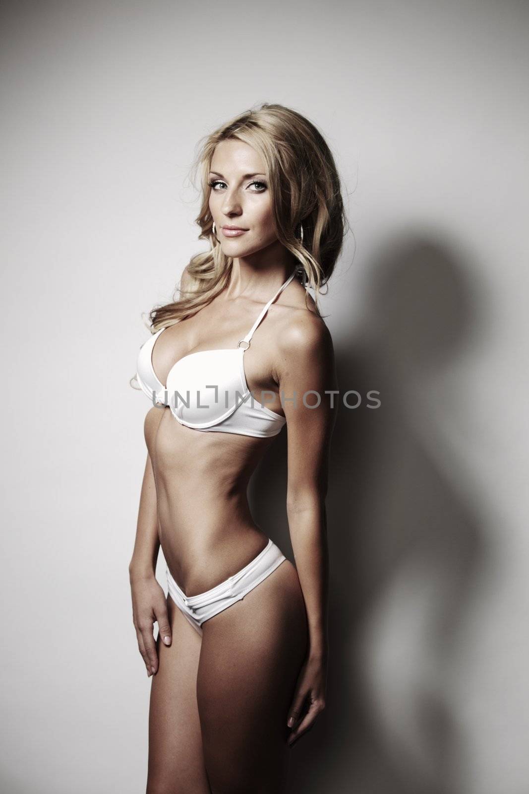 underwear woman in studio fashion portrait