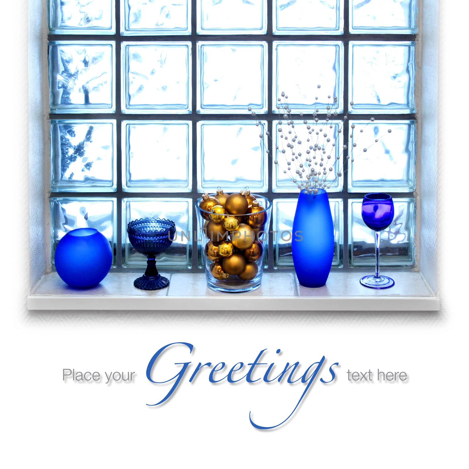 Blue Christmas arrangement by anterovium