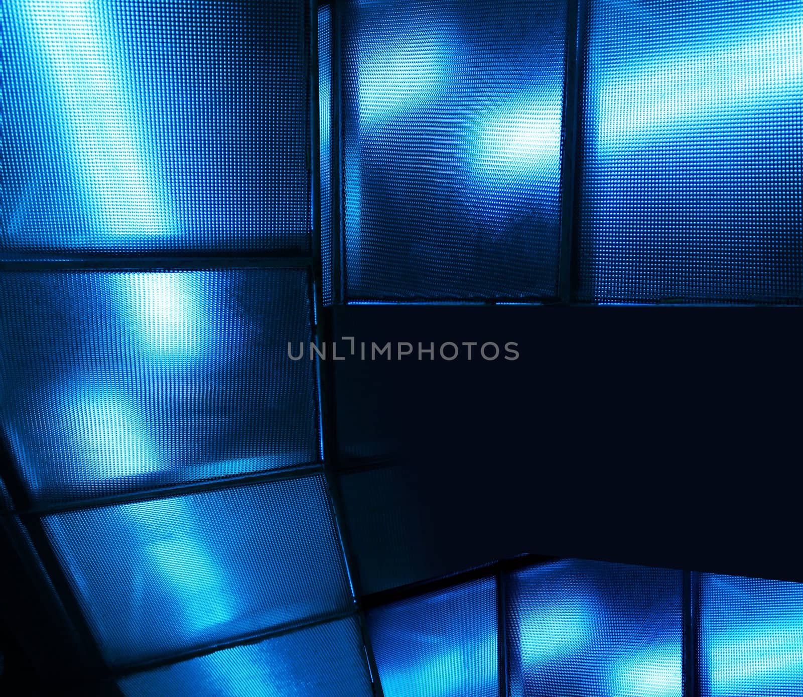 Blue glass modern background by anterovium