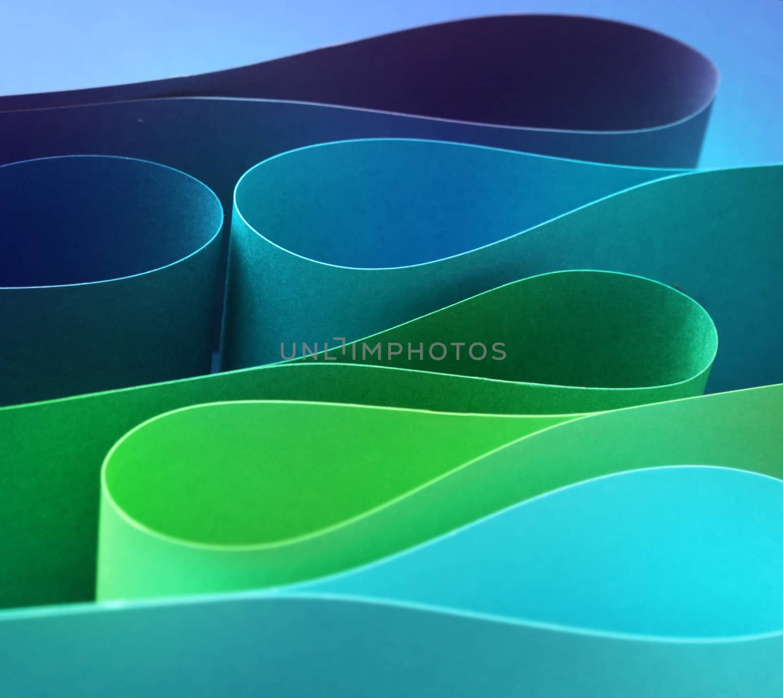 Cool colors palette arc wave form papers
