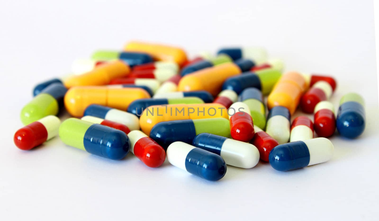 Colorful drugs pills capsules by anterovium