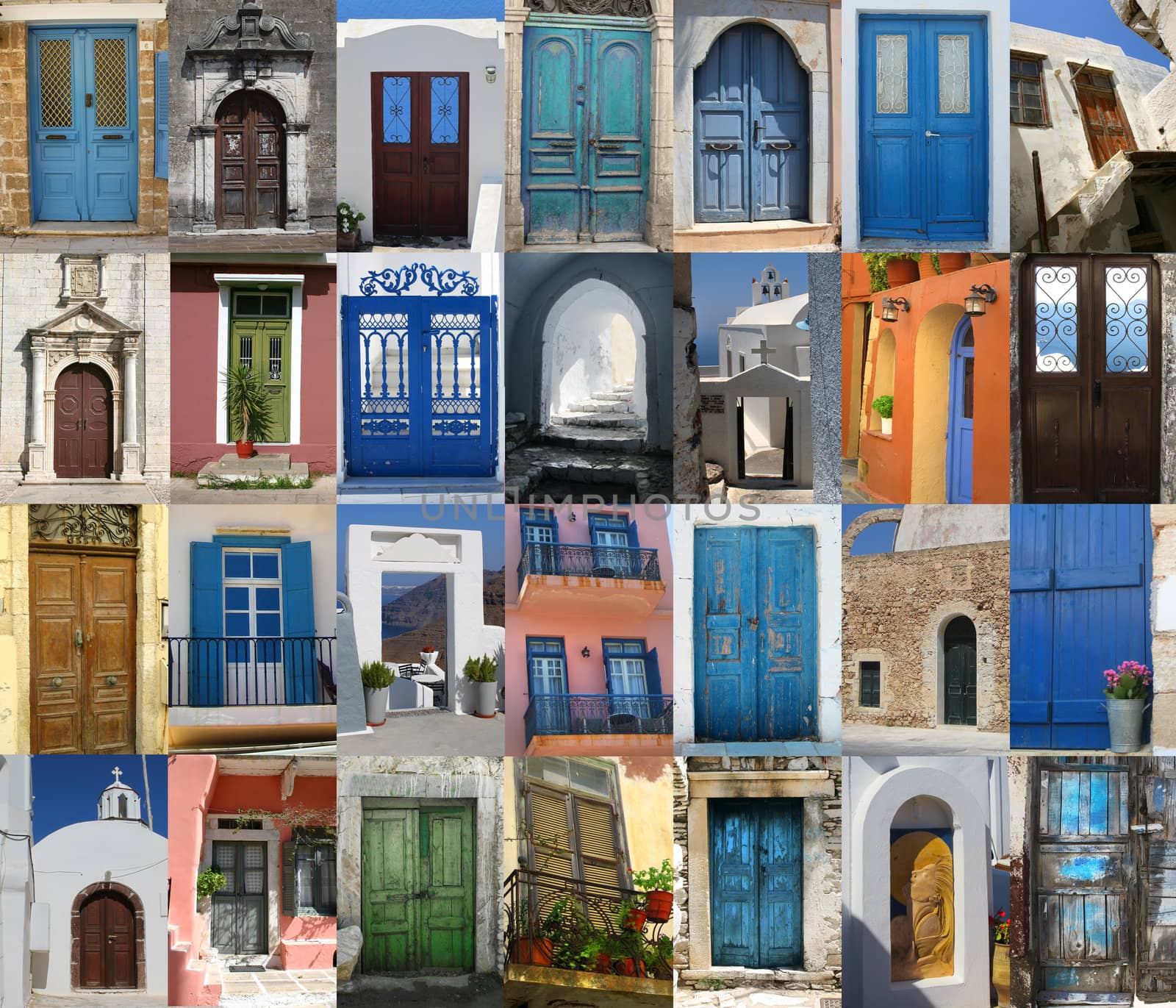Doors of Greece by anterovium