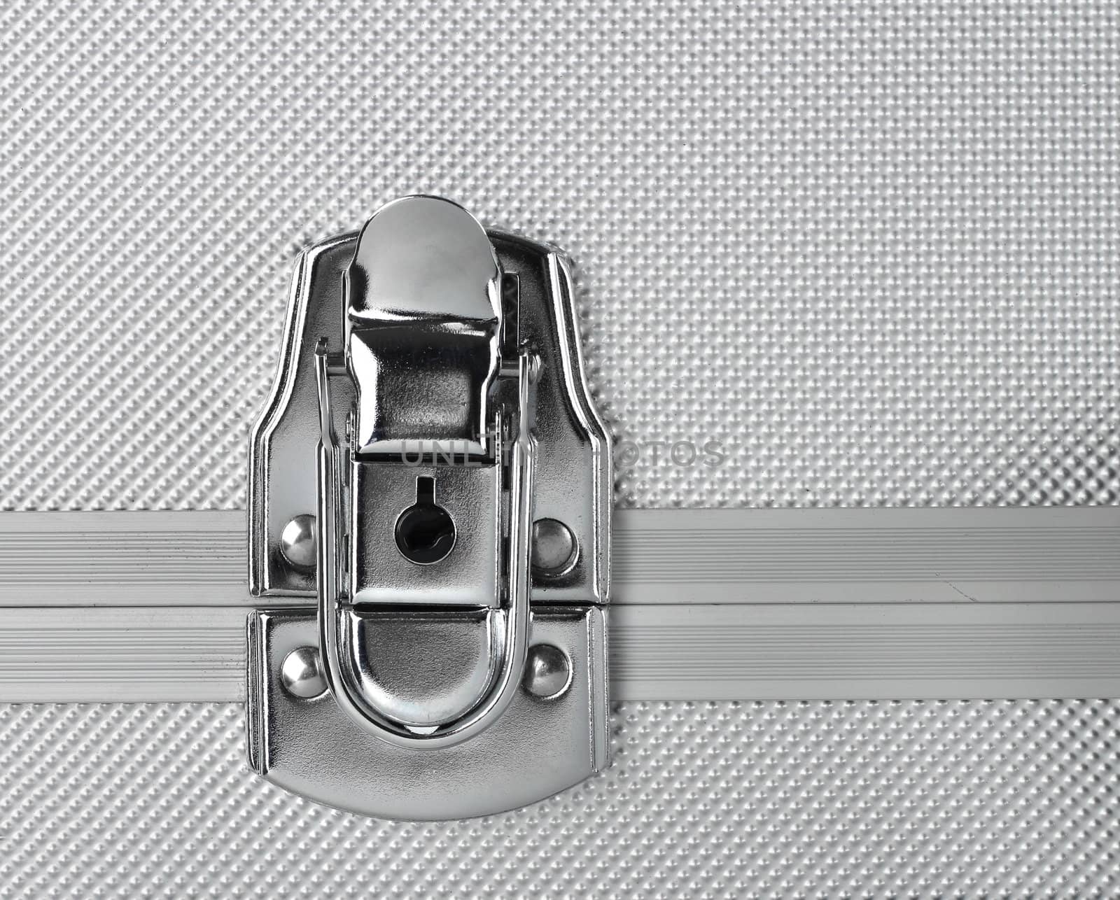 Steel lock aluminum background by anterovium