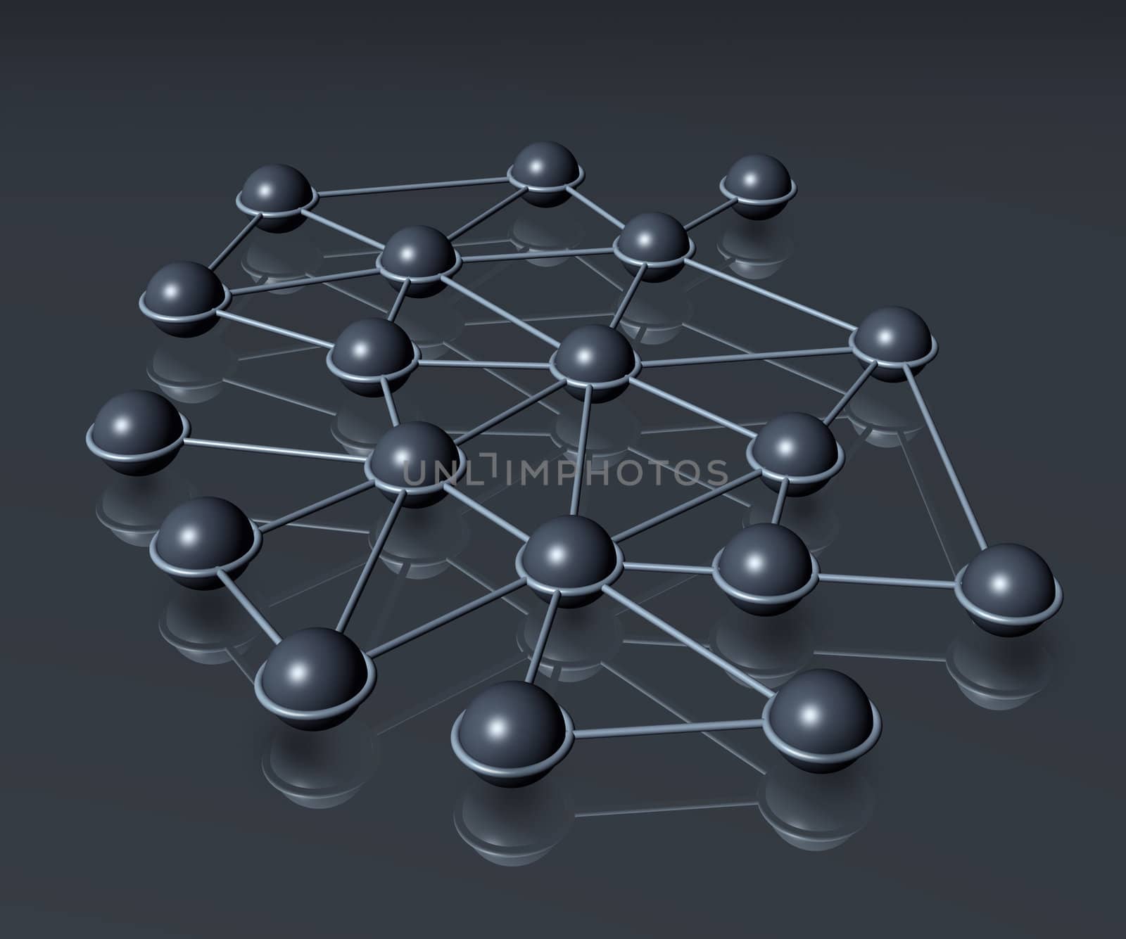 Network connection communication web concept