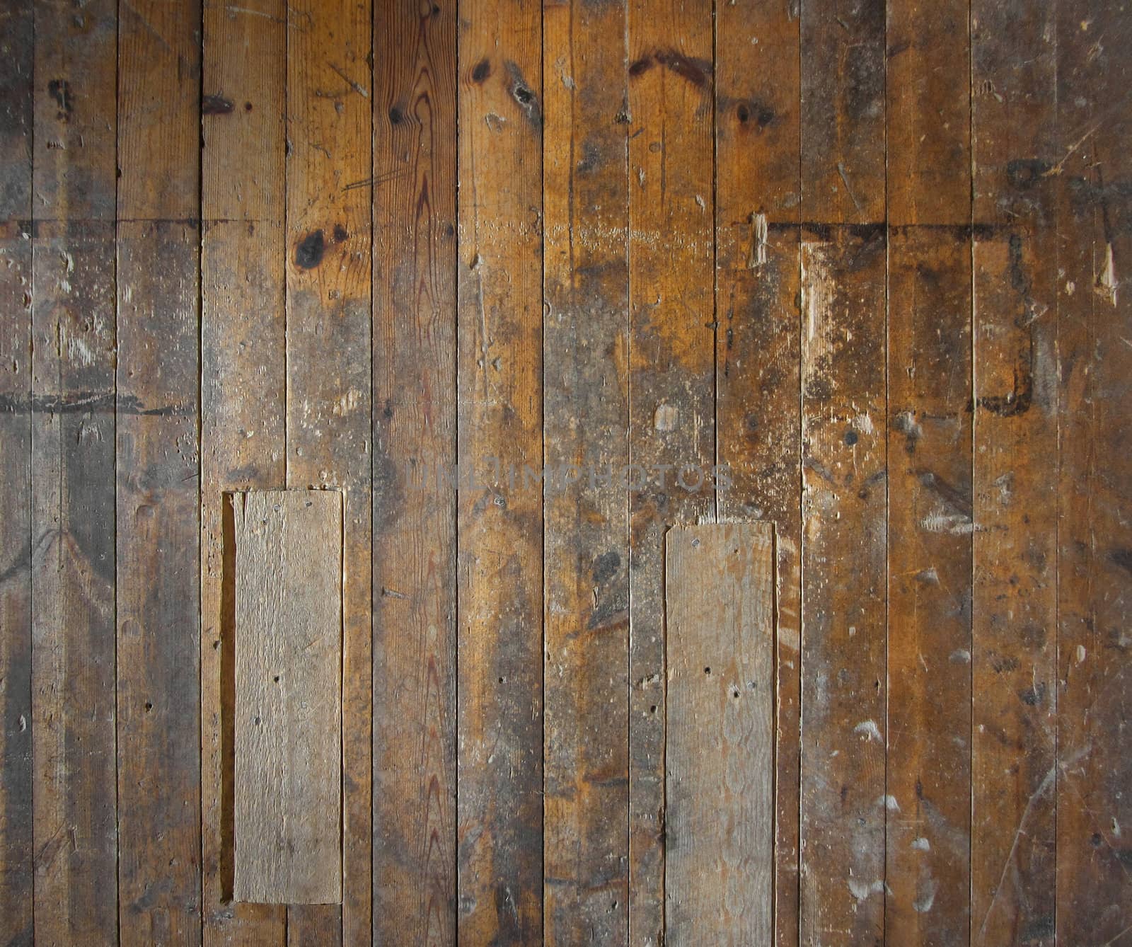 Old aged wooden plank floor or wall structure