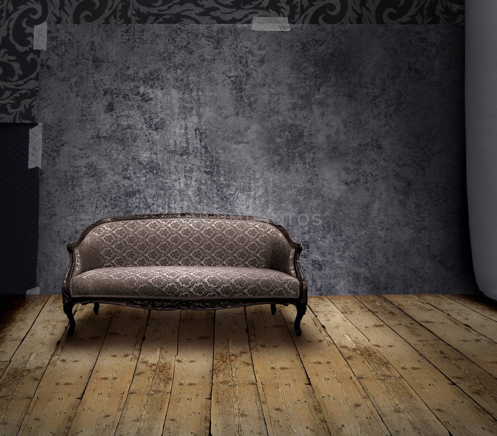 Sofa in mystery room by anterovium