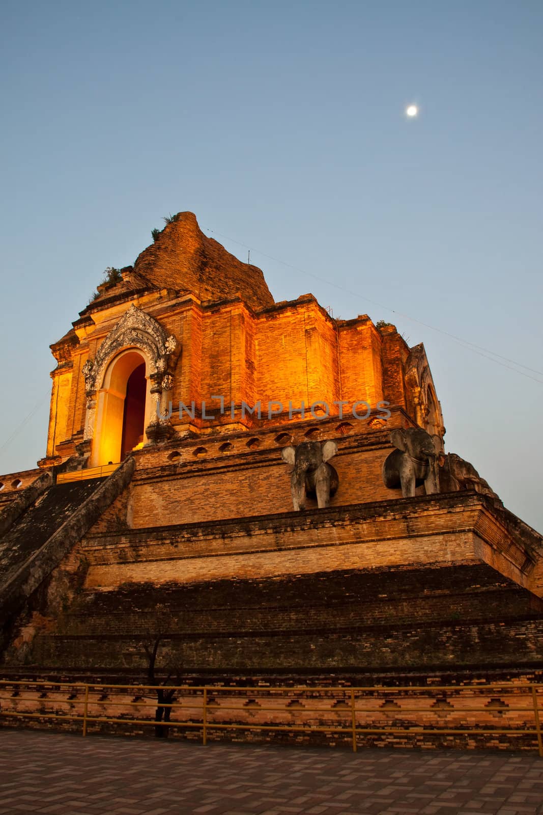 Wonderful Pagoda Wat Chedi Luang Temple by Yuri2012