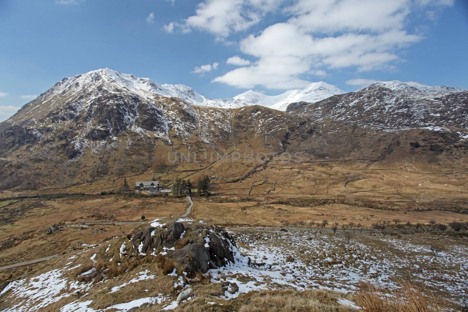 Mount Snowdon from the south face Snowdonia national park