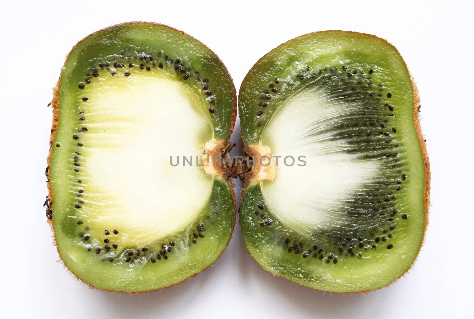 Kiwi fruit on a white background. Isolated on white