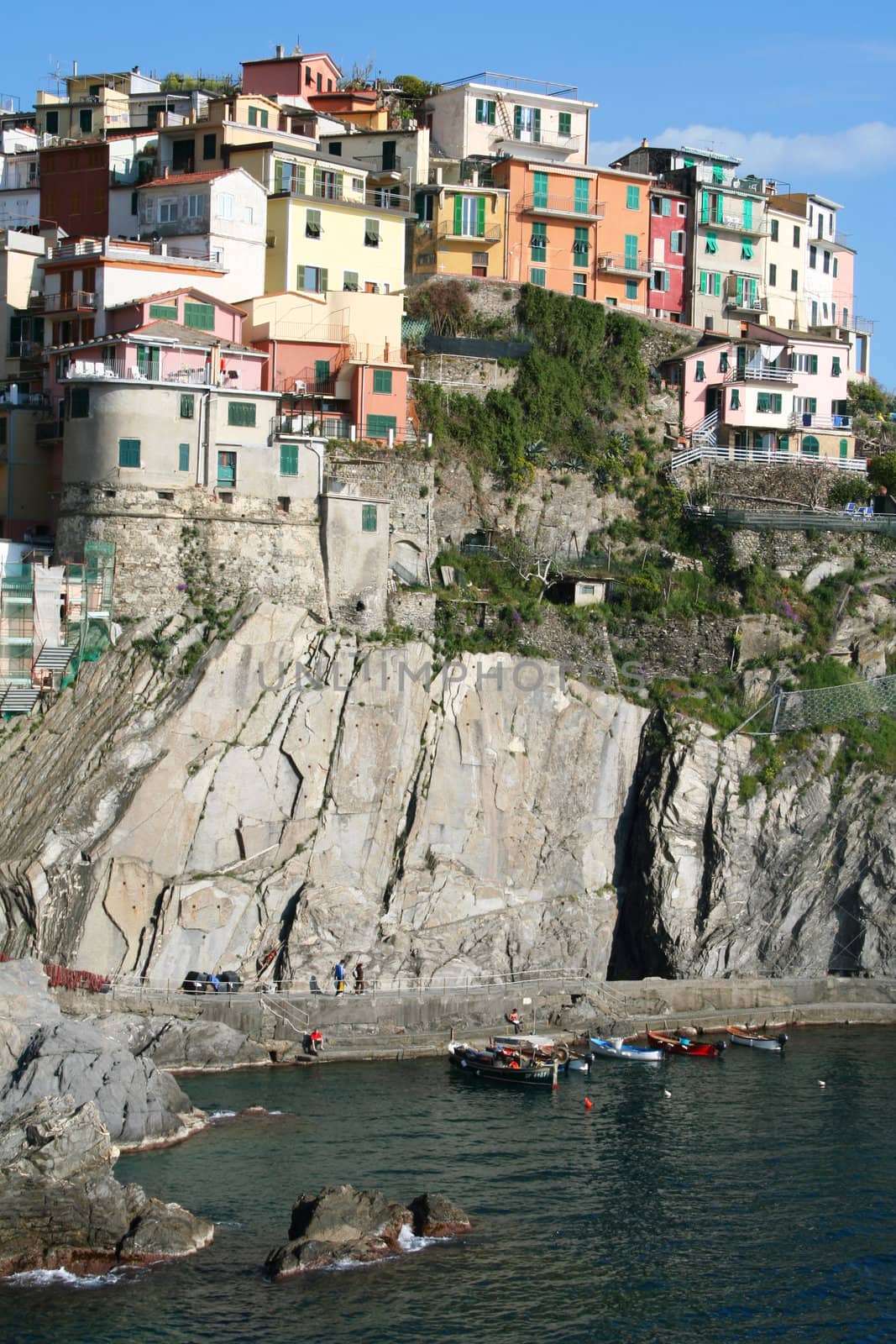 Italy. Cinque Terre. Colorful Manarola village