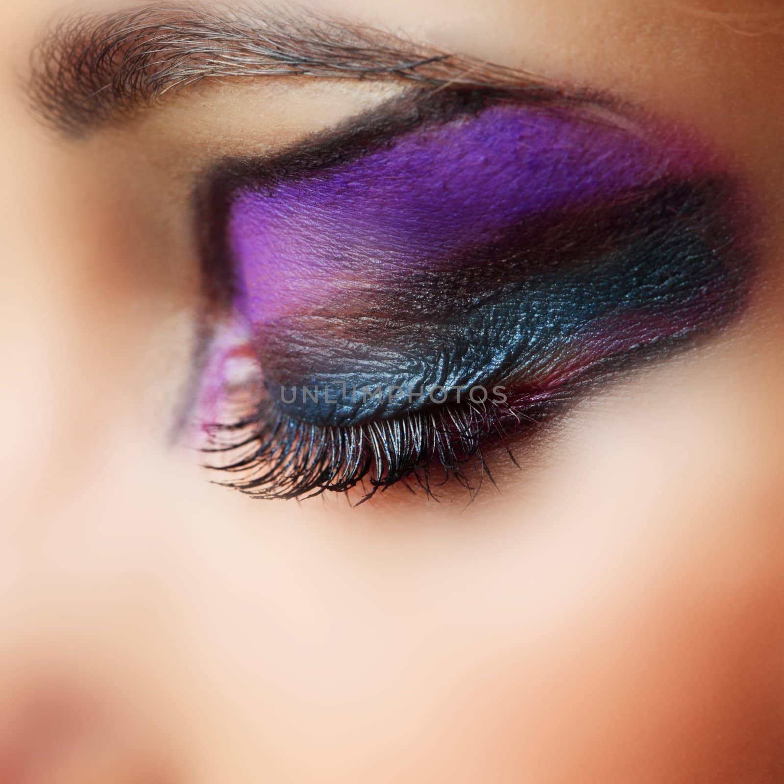 make up close up in studio