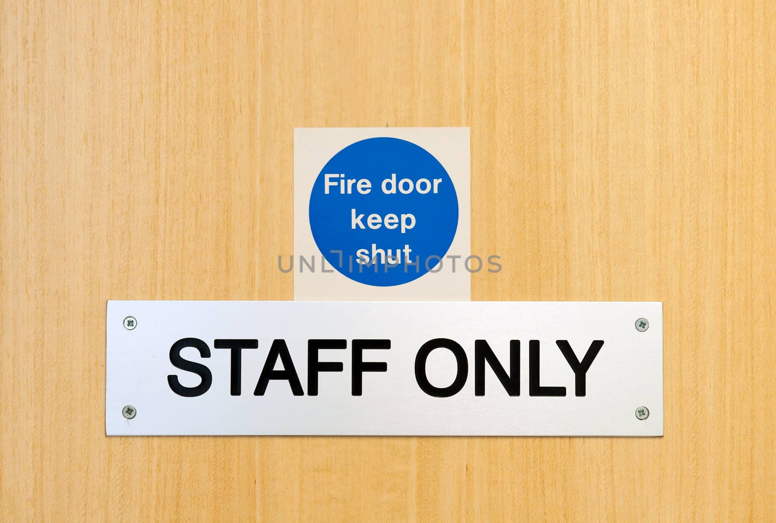 staff only door sign outside workplace (suitable for laboratory, office, restaurants, other)