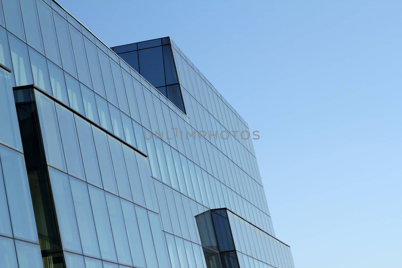 modern building with glass wall