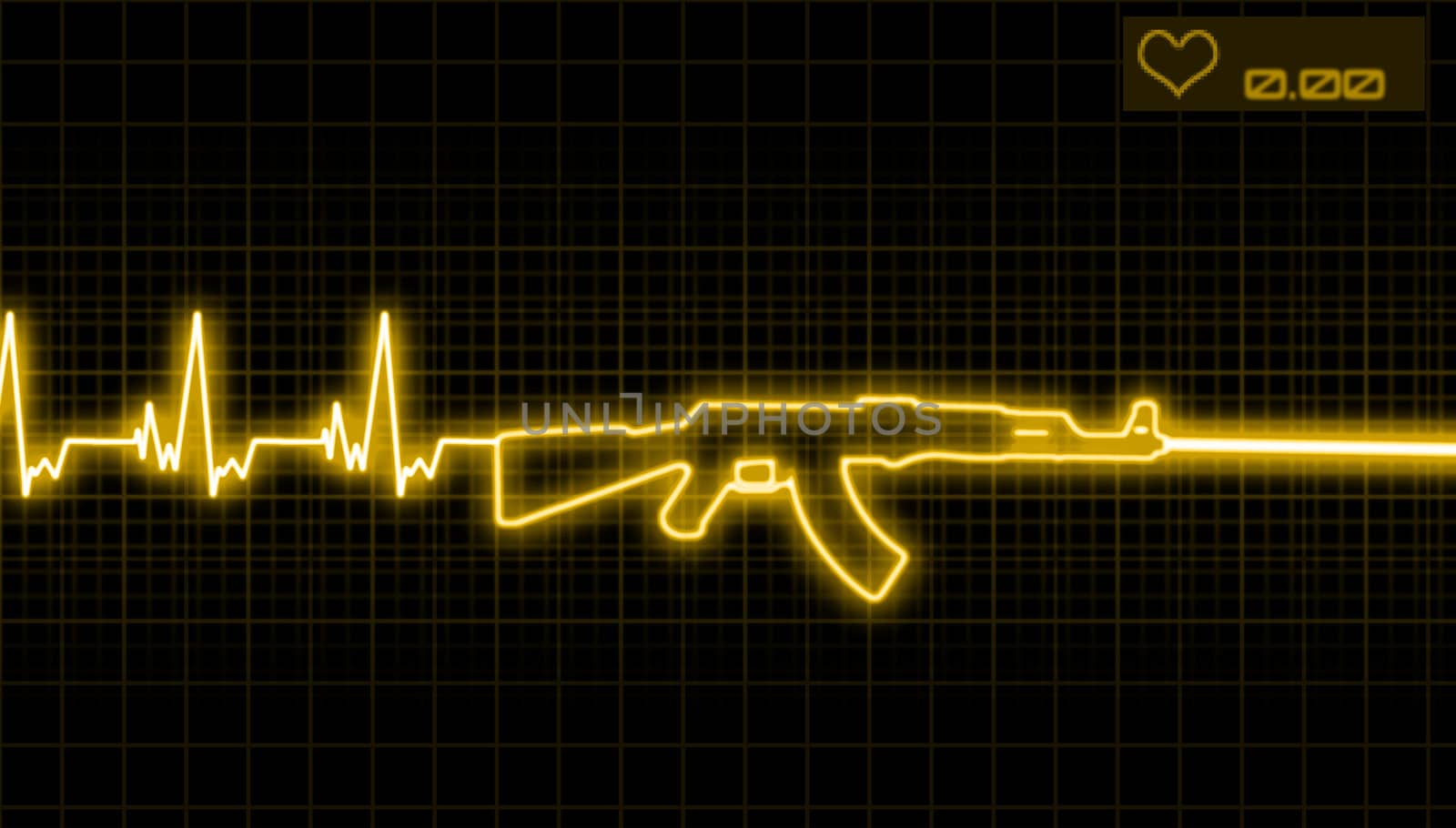 heartbeat and rifle by Spartacus