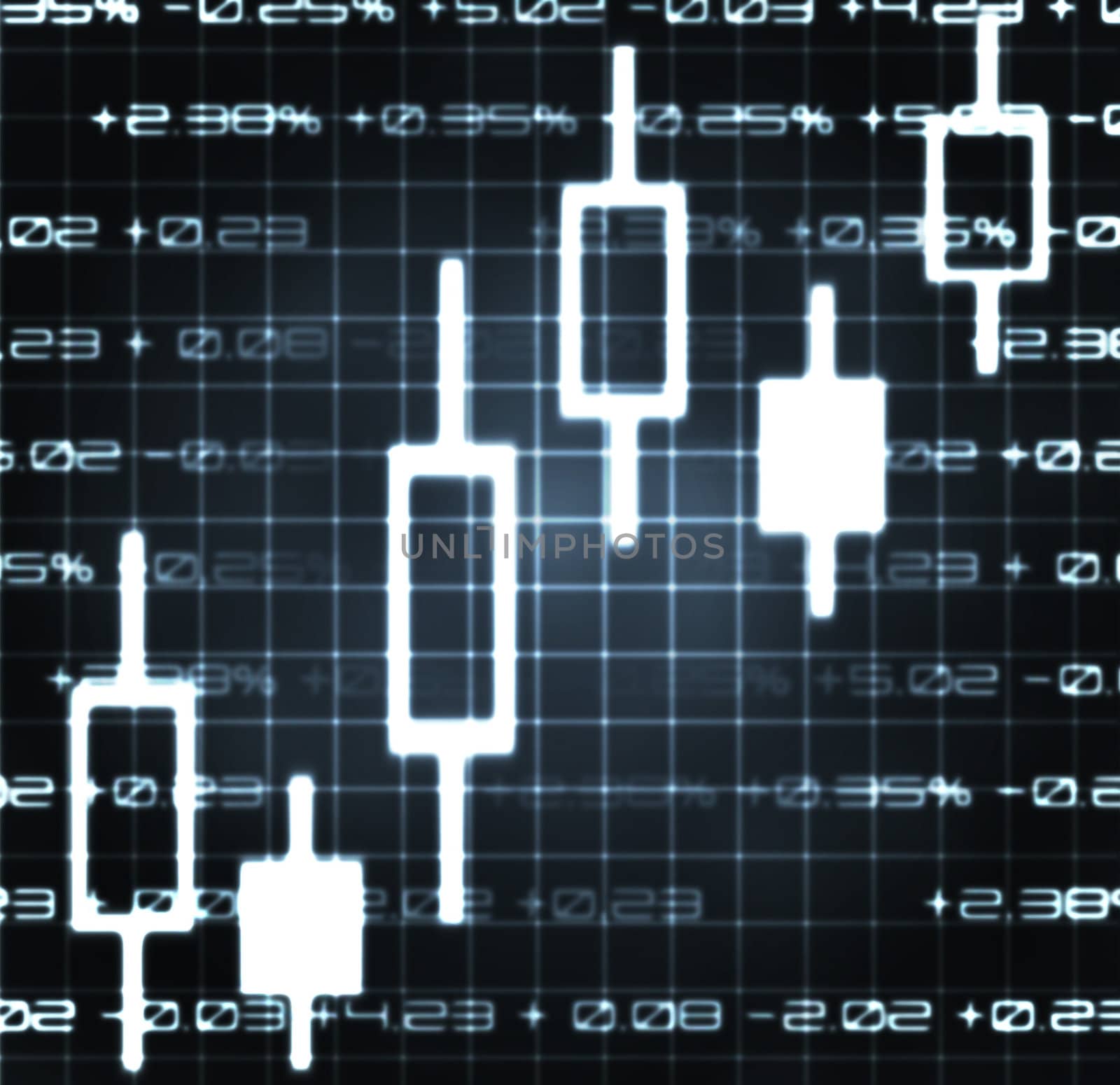 stock market exchange japanese candles by Spartacus