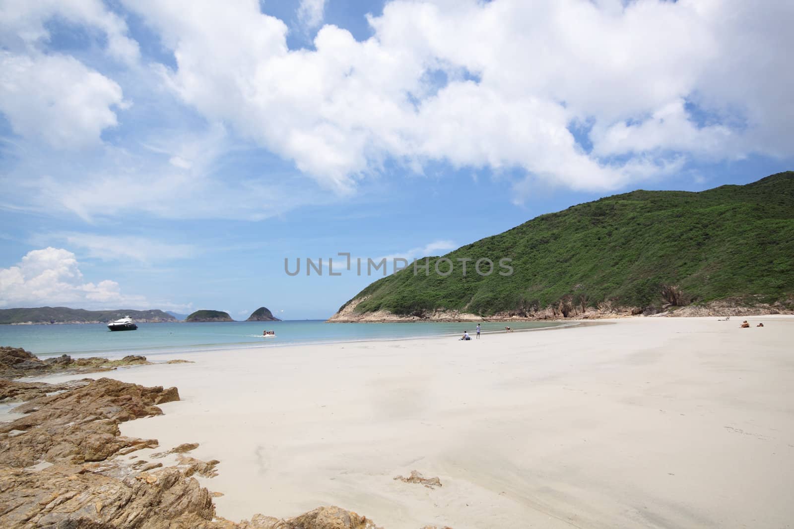 beach in Hong Kong at day