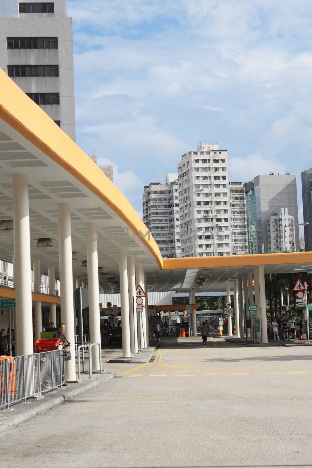 bus terminal in Hong Kong.  by cozyta