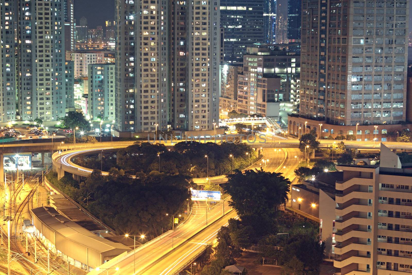 Hong kong at night 
