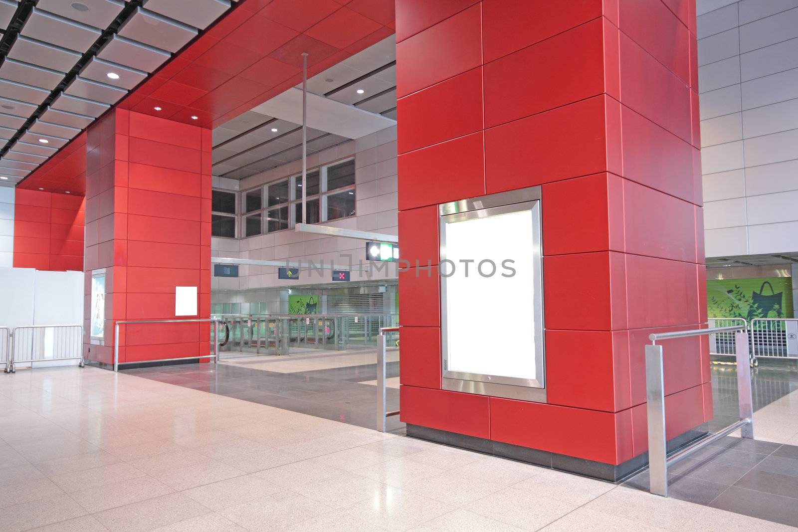 Large Billboard for advertisement use in a modern building 