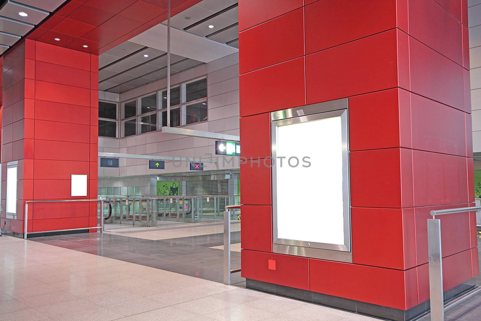 Large Billboard for advertisement use in a modern building 