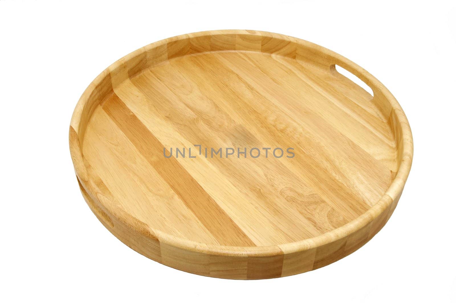 large wooden dressing on a white background