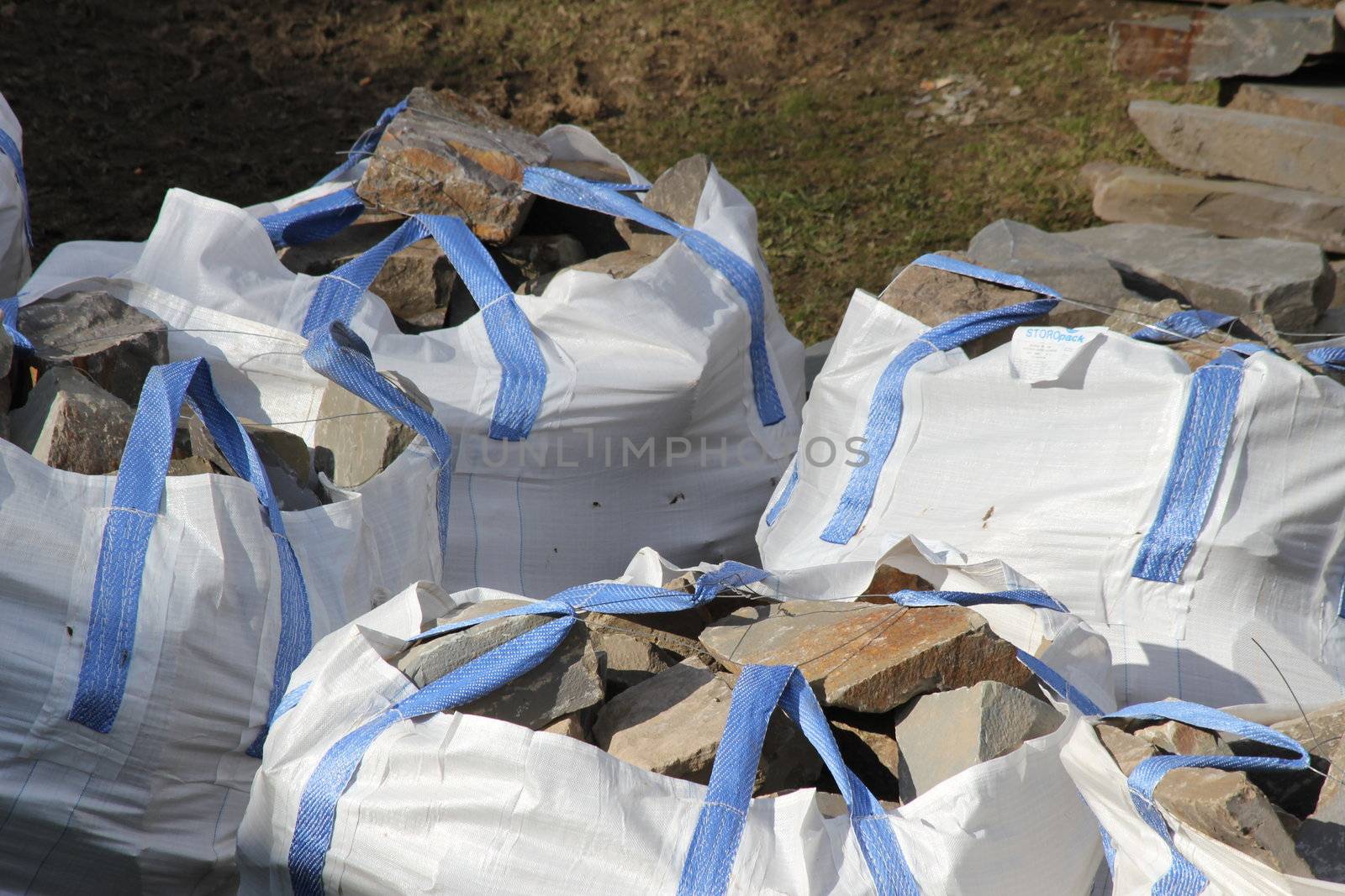 stones in bags by Teka77