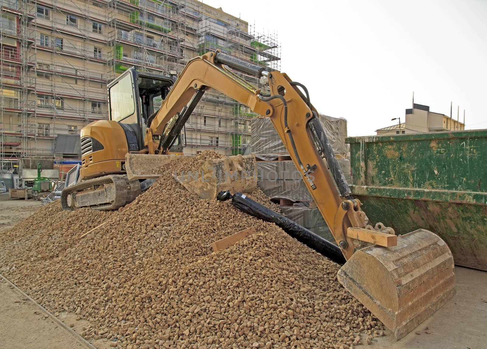 bulldozer on gravel by neko92vl