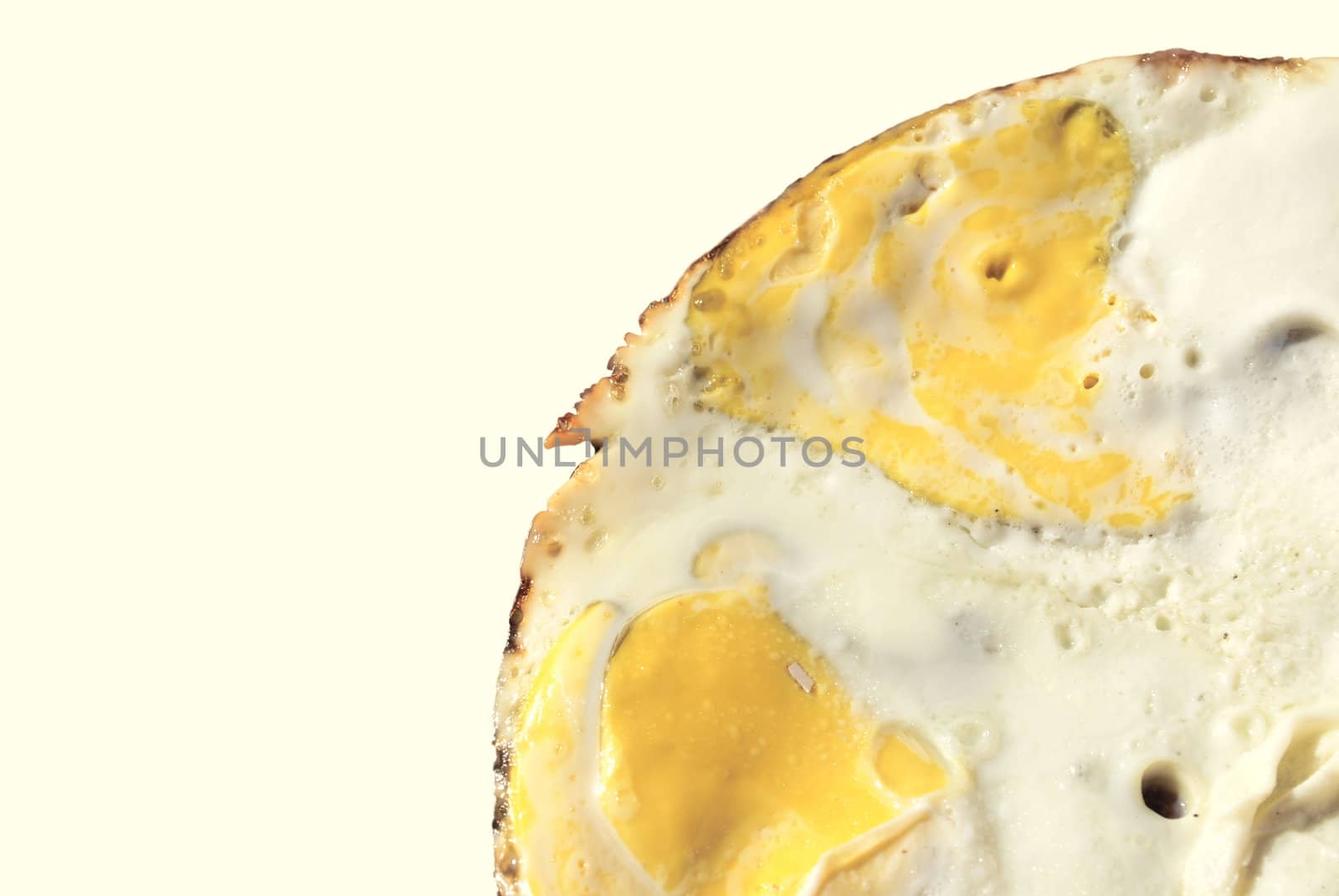  fried eggs isolated on white  