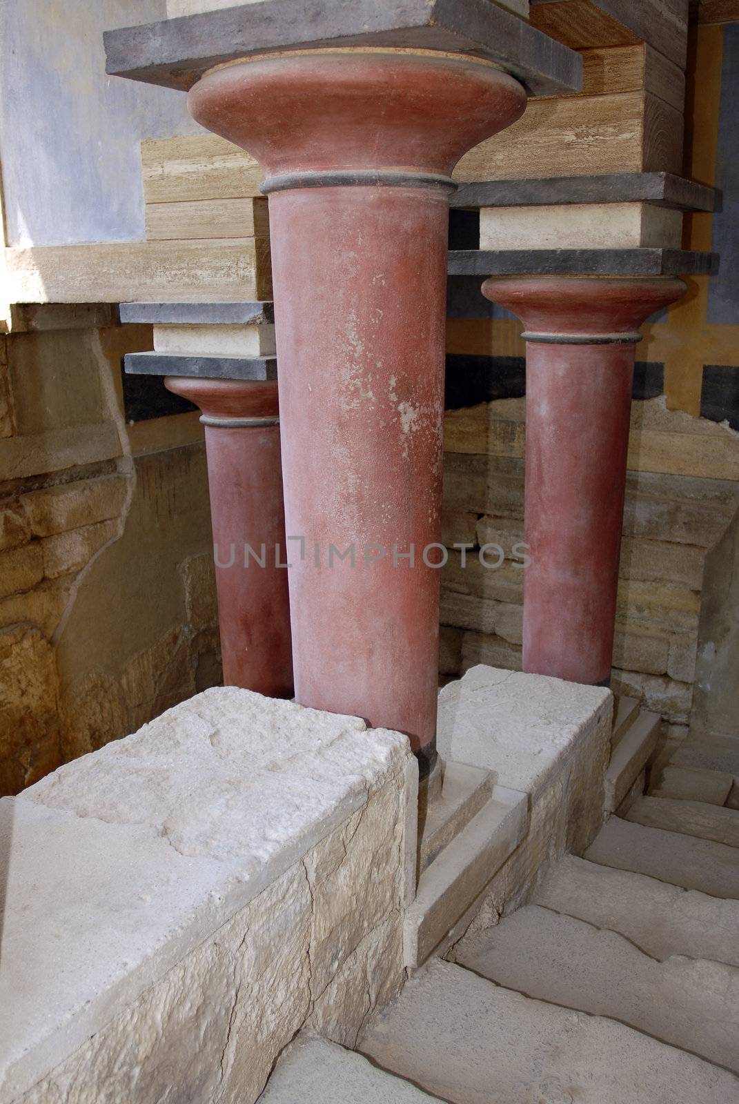 North Entrance Knossos palace in Crete