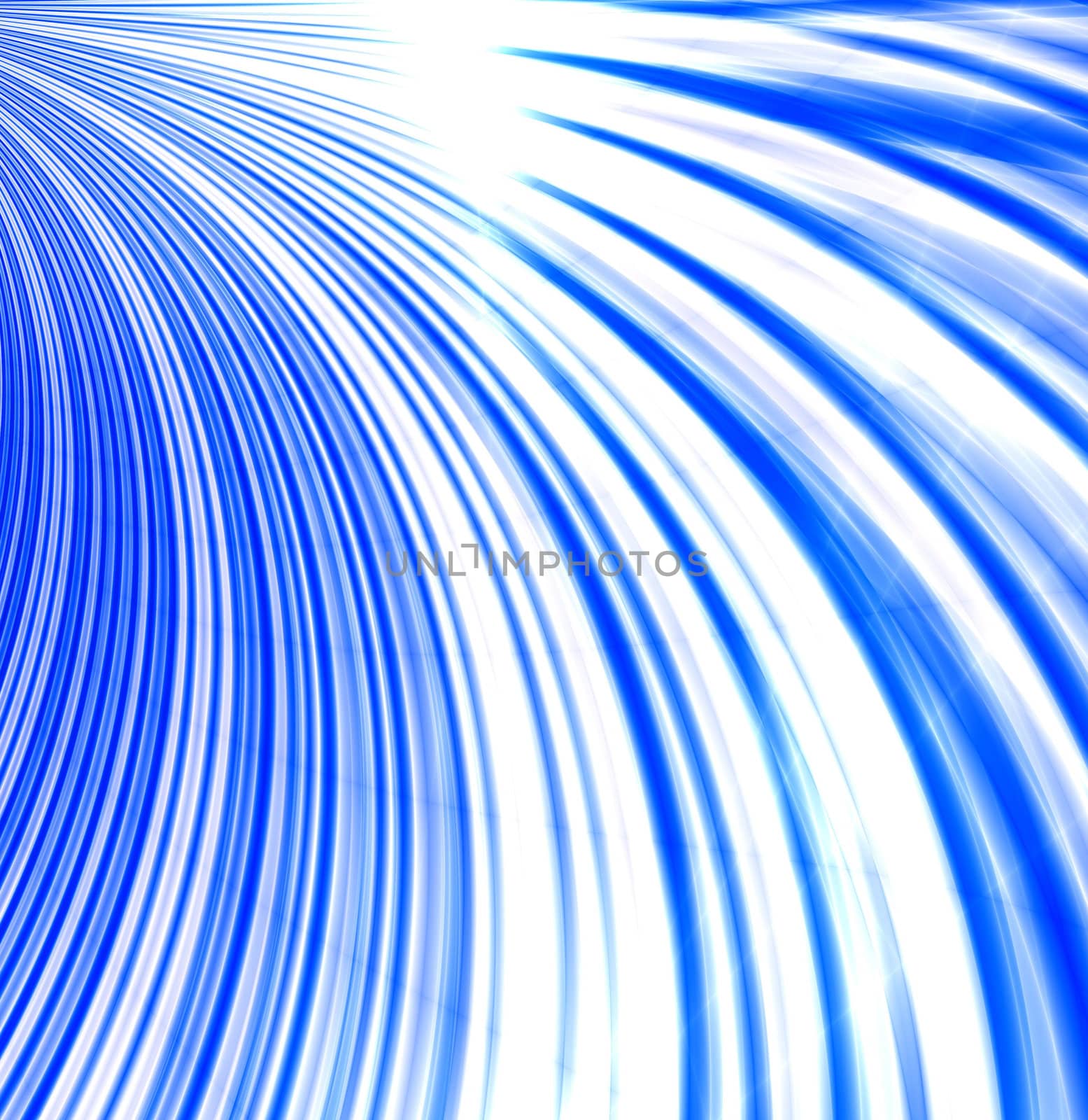 Background from white-blue smooth and blurred waves