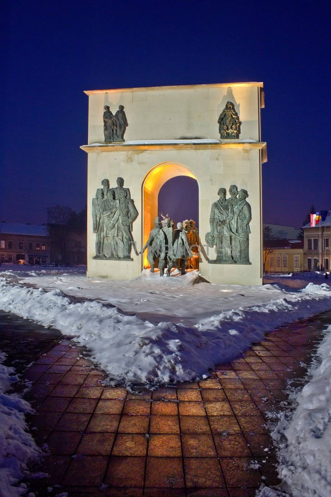 Reconciliation Park in Arad city of Romania