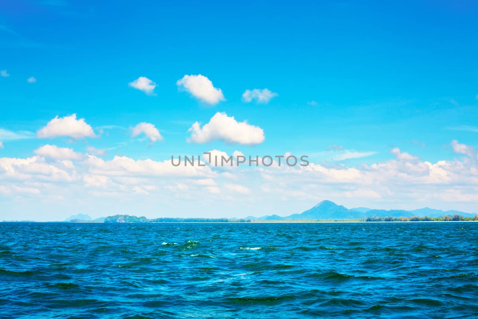 Andaman Sea, Thailand, landscape at sunny day