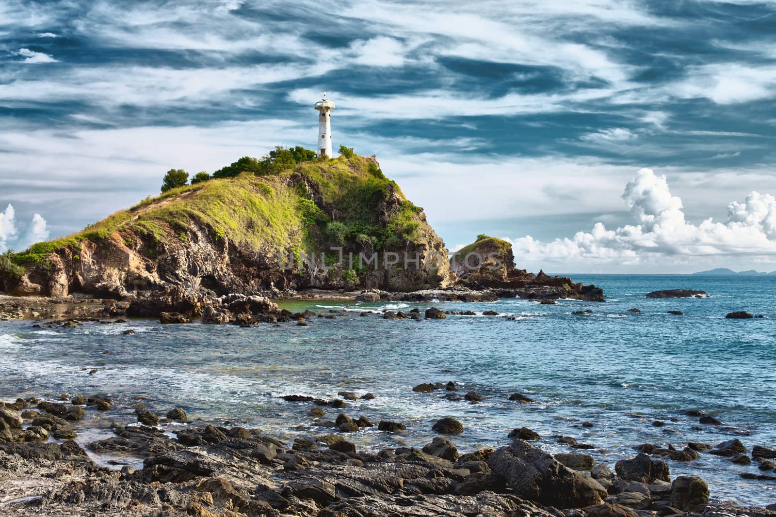 lighthouse on a cliff, Koh Lanta, Krabi, Thailand