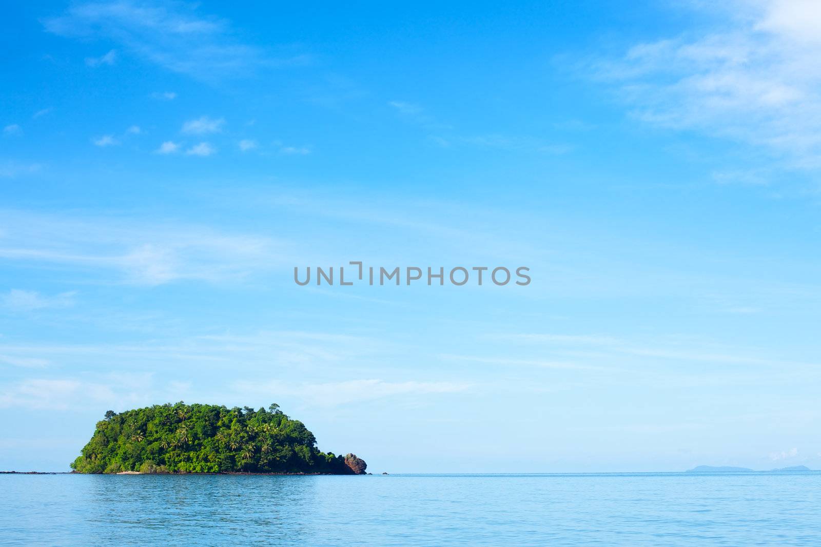 tropical jungle island in Andaman Sea, Thailand