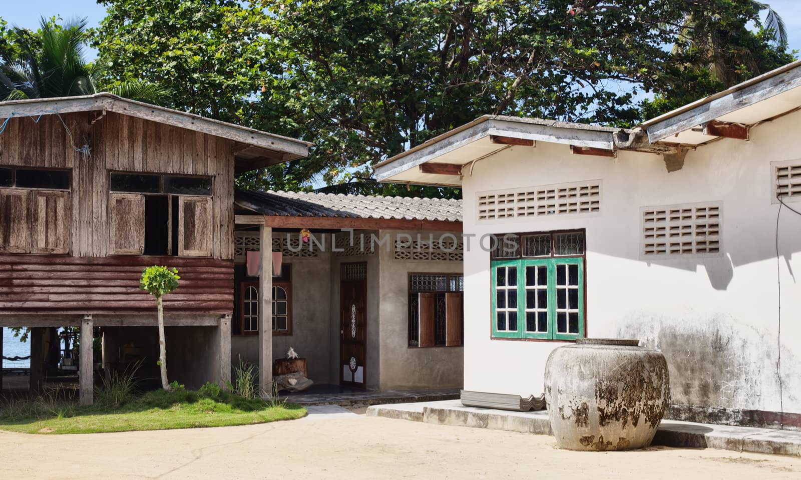 rural village house in Krabi, south of Thailand