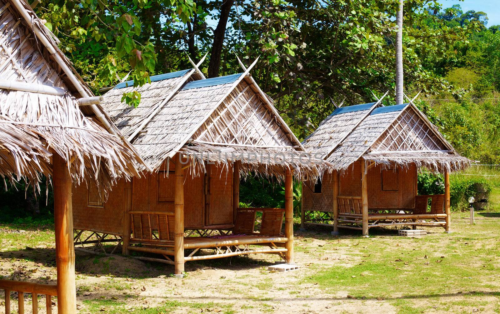 bungalow resort in jungle, Koh Lanta, Thailand