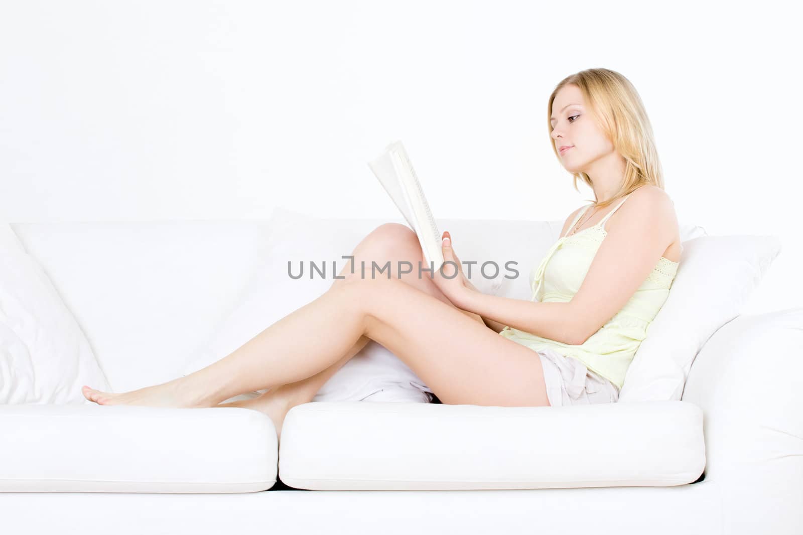 Girl Reading by petr_malyshev