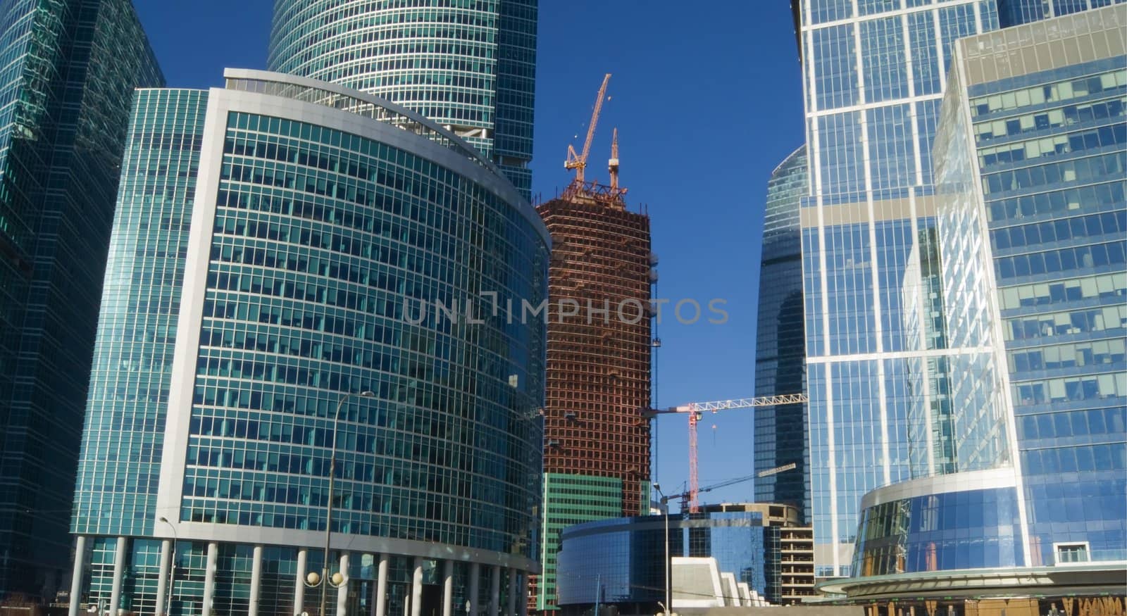 Office buildings of busines center "Moscow-City"