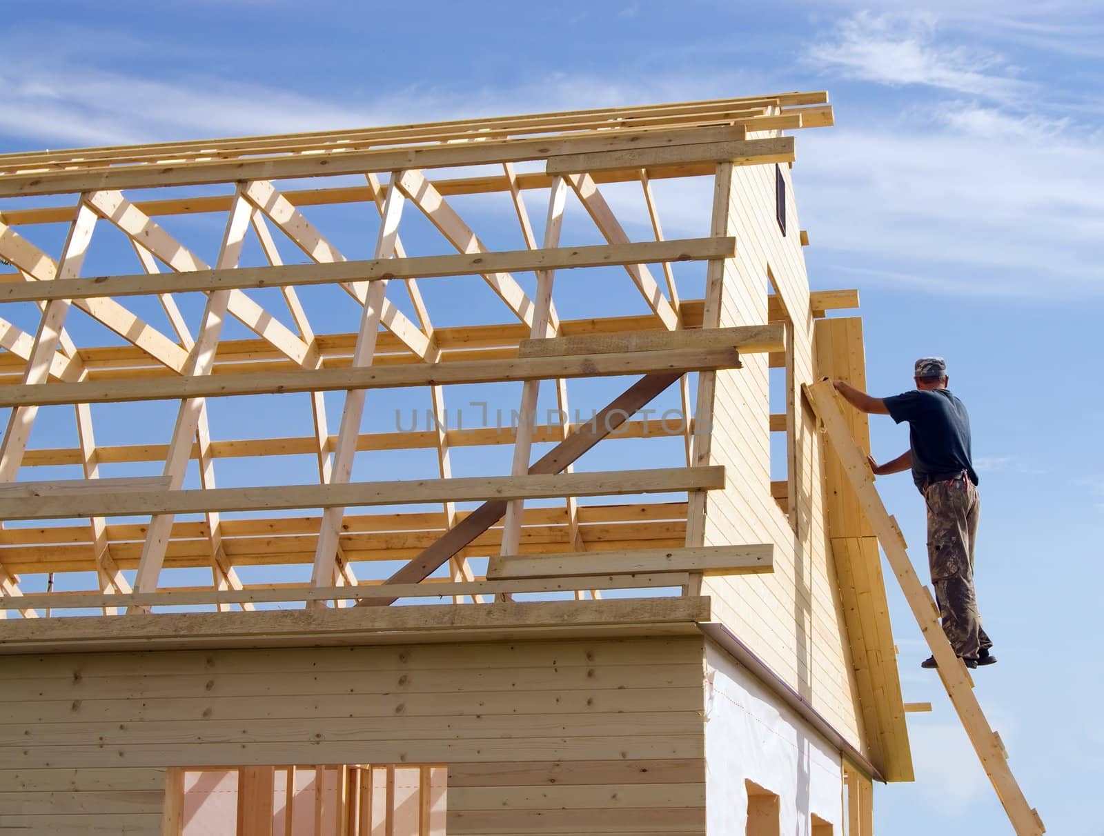 Construction of wooden frame houses