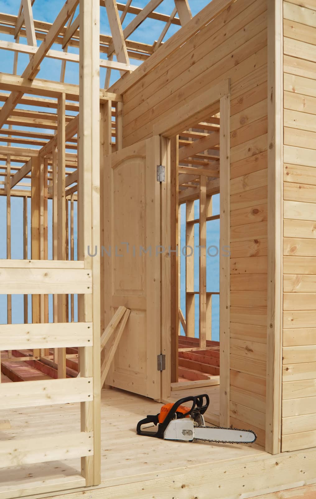 Construction of wooden frame houses