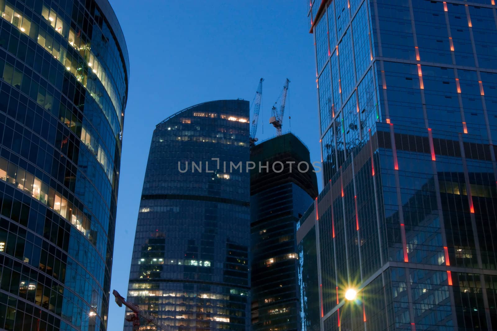 View of Moscow business center "Moscow-city"