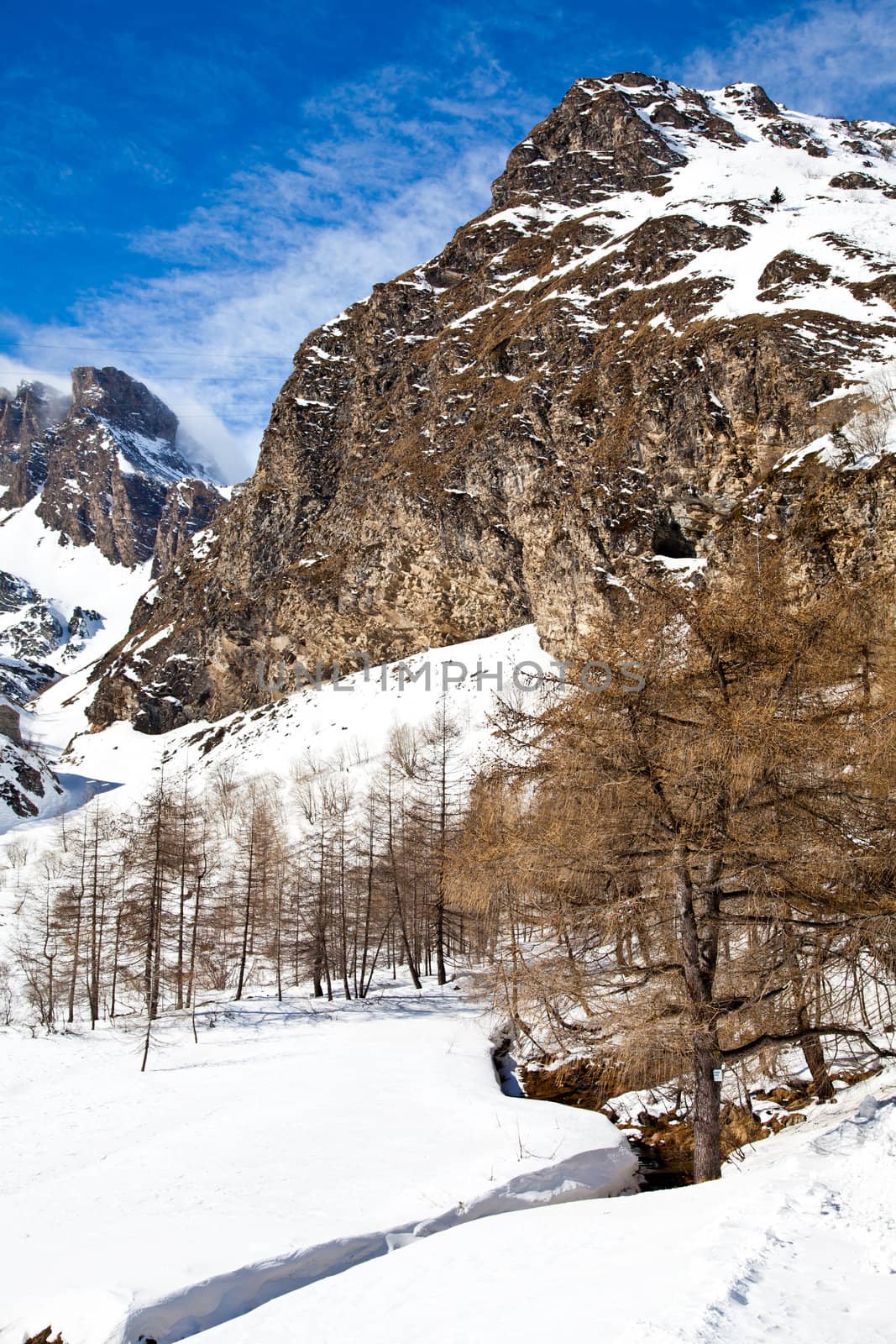 Beautiful colors on Alps close to Switzerland/Italian borders