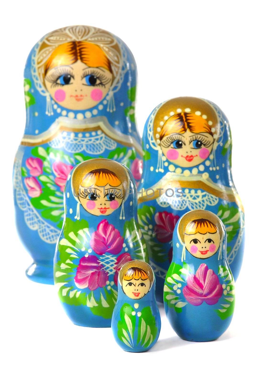 Matrioska Russian Doll, side by side