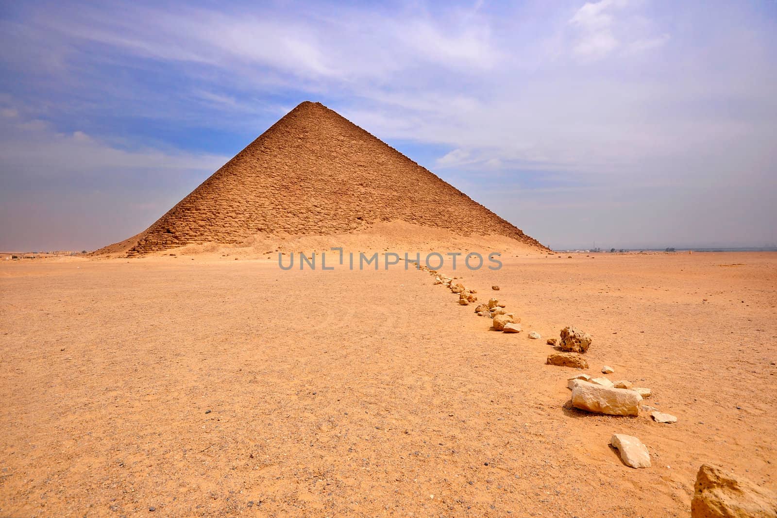 The Red Pyramid , in Dashur , Egypt, also known as Memphis