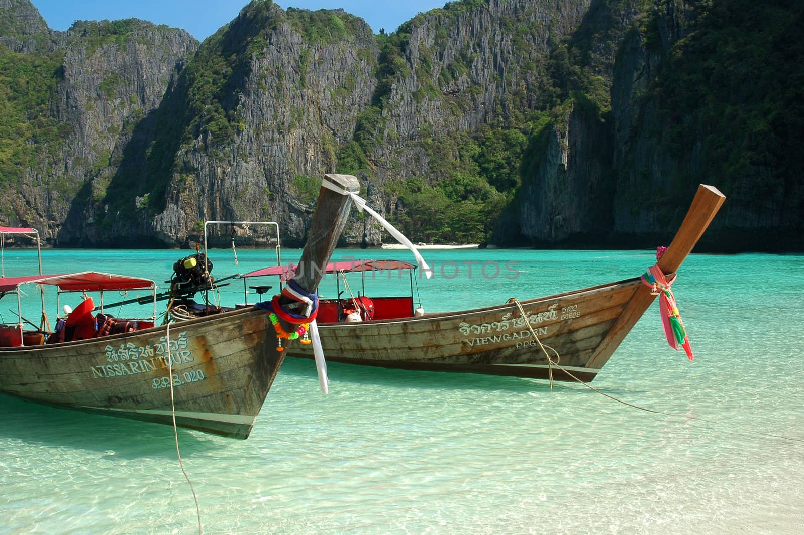 Maya Bay, in Thailand, also know as 'The Beach'